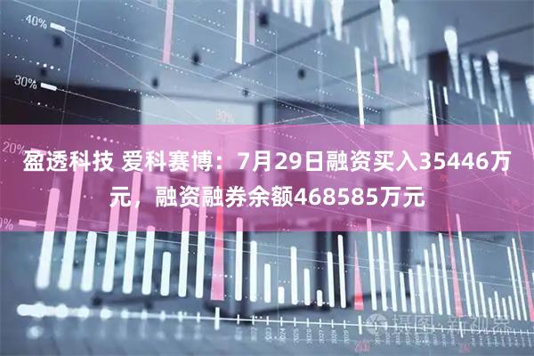 盈透科技 爱科赛博：7月29日融资买入35446万元，融资融券余额468585万元